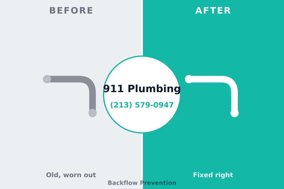 Before and after: plumbing repair Sodus Point, NY